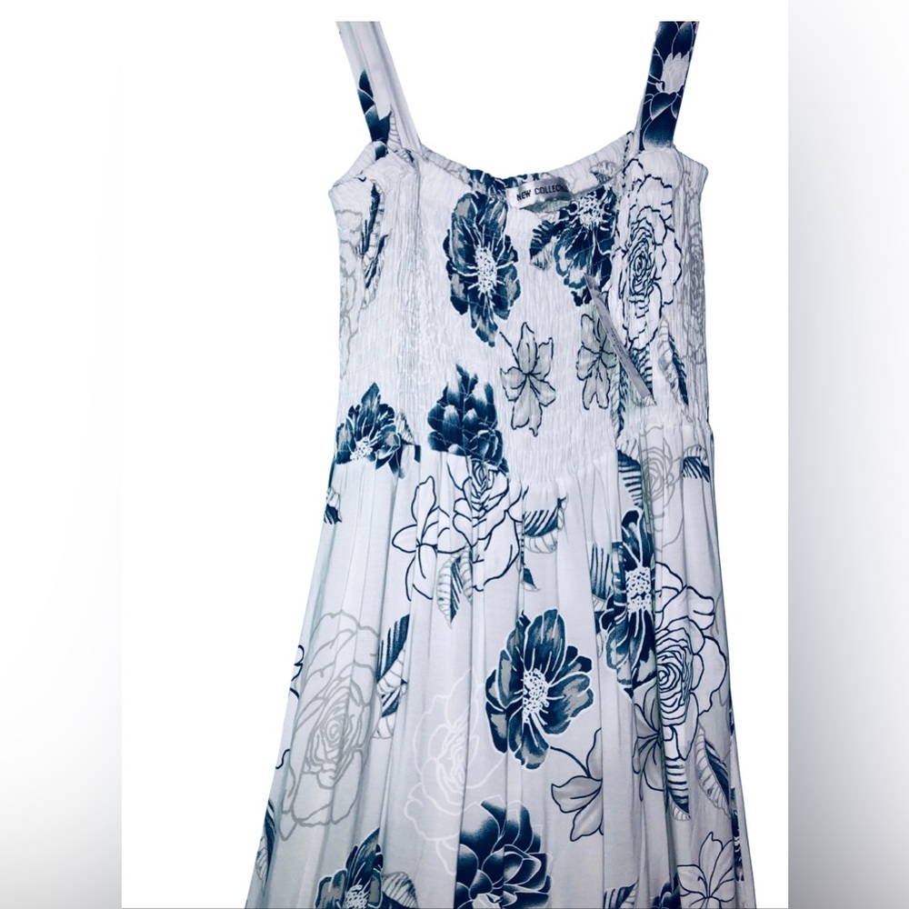 NWT__Women's White Smocked Midi Dress__NWT